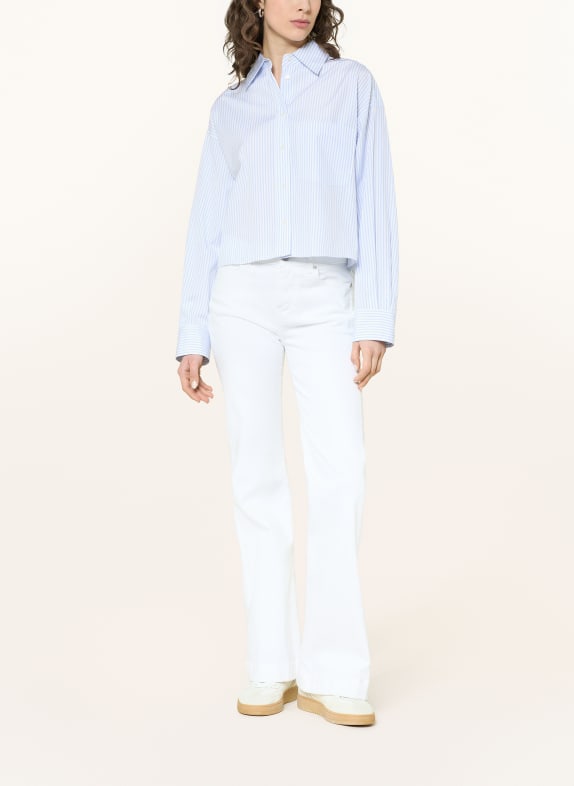 WEEKEND Max Mara Skjortblus EDEN LJUSBLÅ / VIT