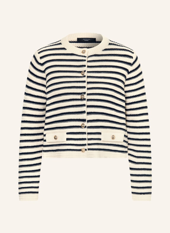 WEEKEND Max Mara Strickjacke VODKA CREME / DUNKELBLAU
