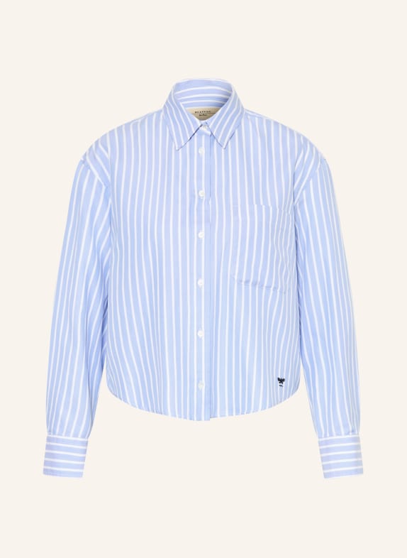 WEEKEND Max Mara Hemdbluse CARTONE HELLBLAU / WEISS