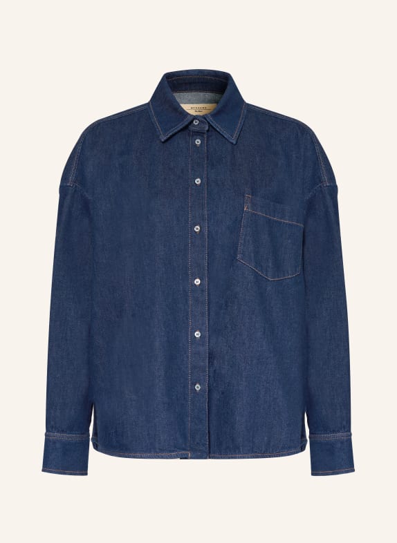 WEEKEND Max Mara Džínová košile FOGGIA TMAVĚ MODRÁ