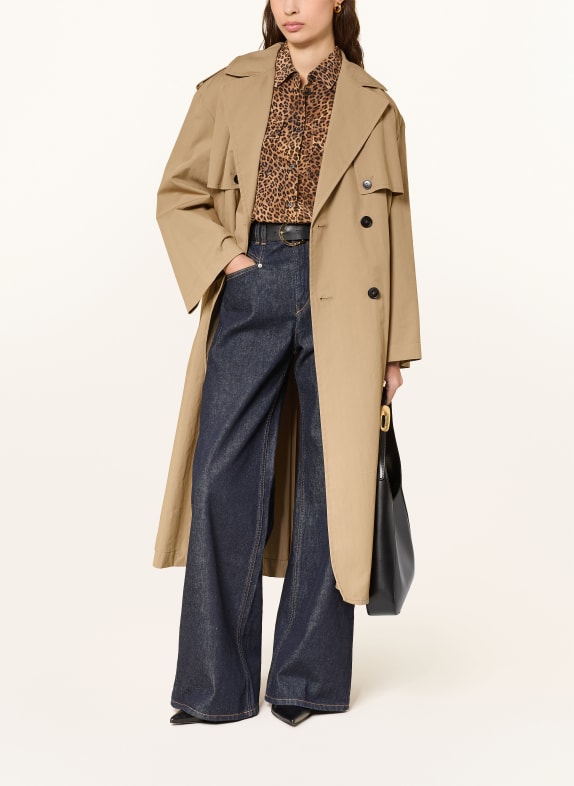 WEEKEND Max Mara Oversized trenčkot GIUNCHI SVĚTLE HNĚDÁ