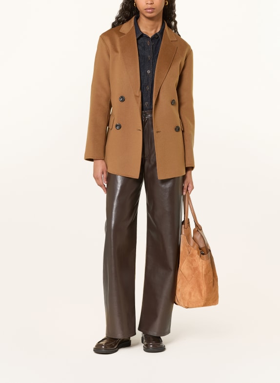Max Mara STUDIO OMELIA pea coat BROWN
