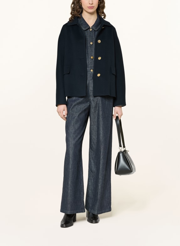 S Max Mara Bunda GRAZIA TMAVĚ MODRÁ