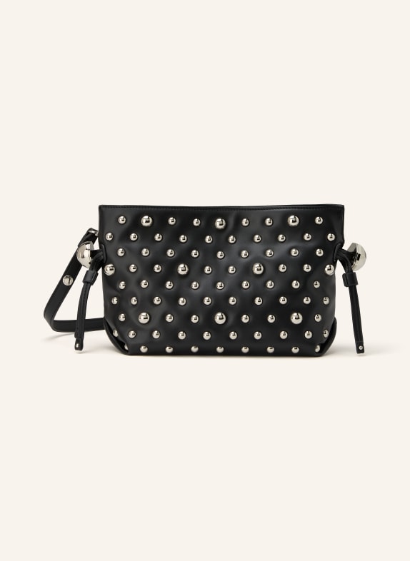 LIU JO Taška přes rameno RICCY SMALL s cvočky ČERNÁ