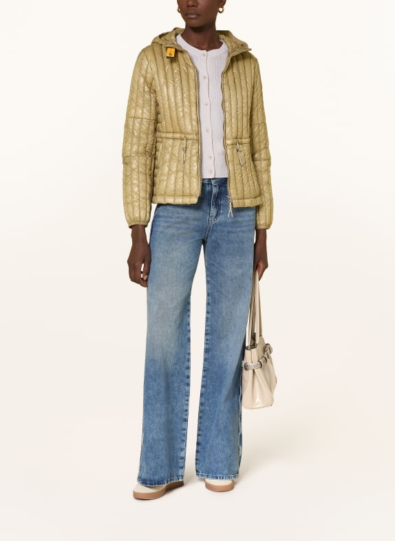 PARAJUMPERS KUON quilted jacket BEIGE / YELLOW