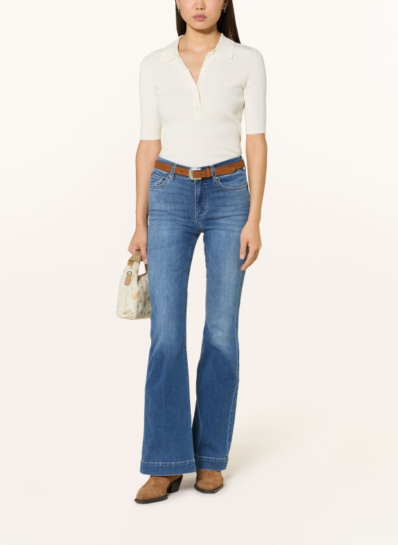 LIU JO Flared jeans met sierstenen 7L028 Den.Blue long.aut.dk