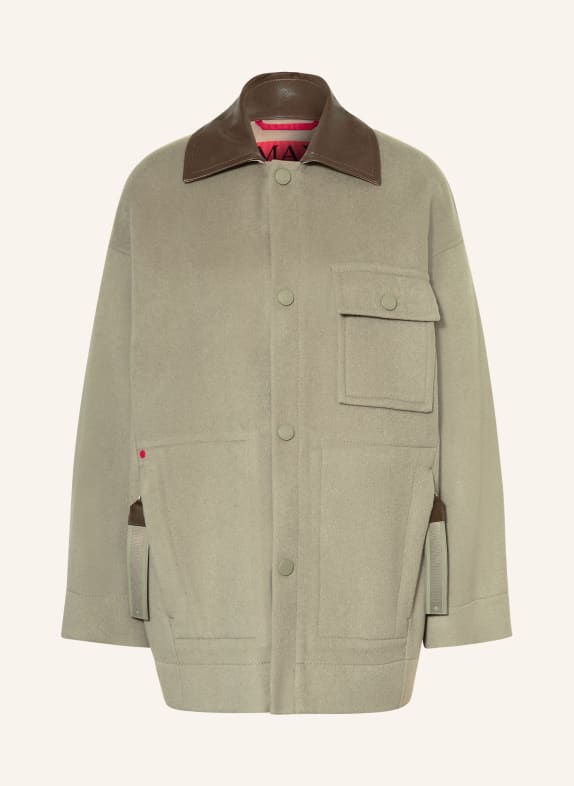 MAX & Co. Overjacket HACK OLIV / BRAUN