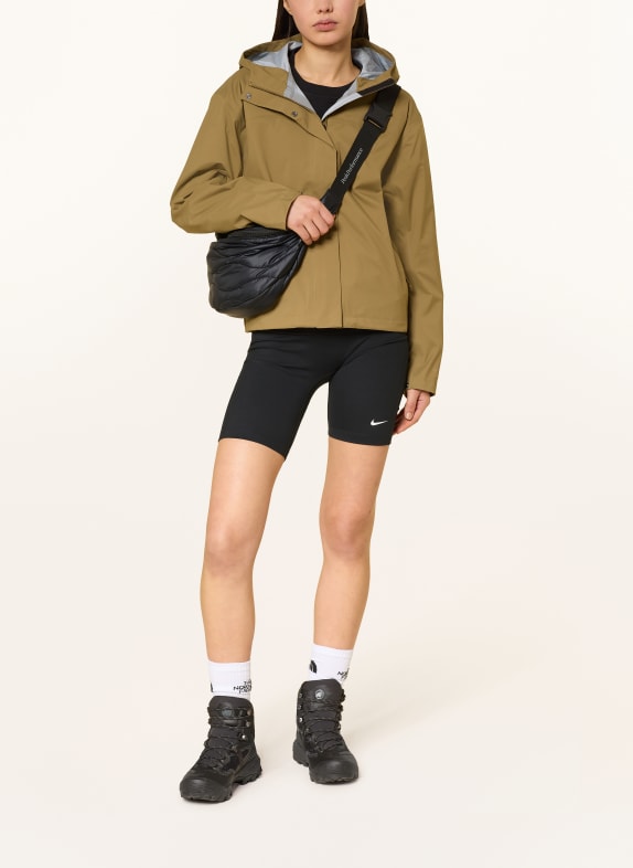 THE NORTH FACE Pláštěnka VOYAGE RAIN 3L HOODED OLIVOVÁ