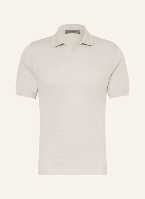 CORNELIANI Strick-Poloshirt ECRU