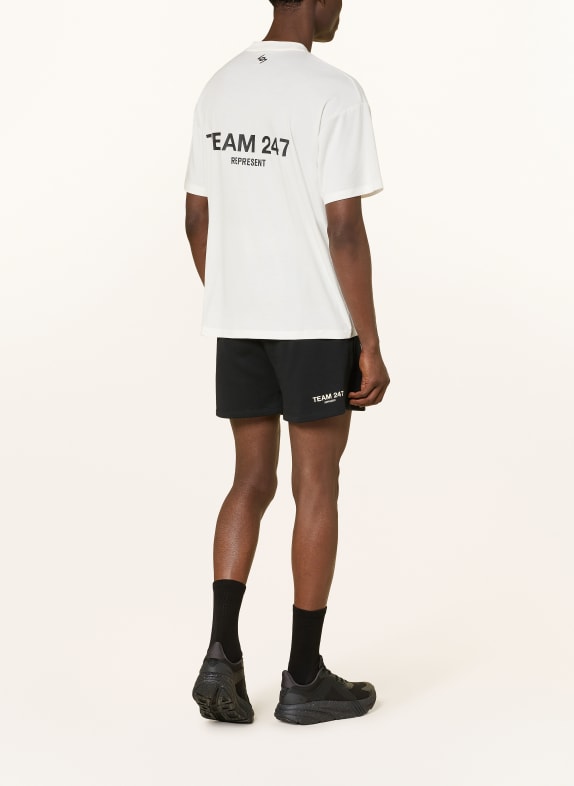 247 REPRESENT T-shirt TEAM 247 WIT / ZWART