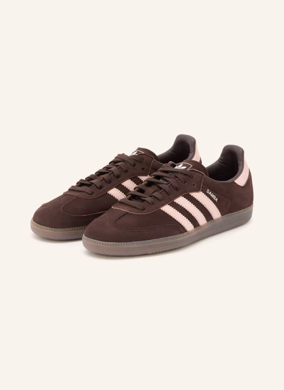 adidas Originals Sneaker SAMBA OG DUNKELBRAUN / ROSÉ / WEISS