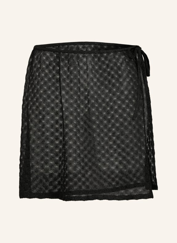 MISSONI Wickelrock mit Glitzergarn SCHWARZ