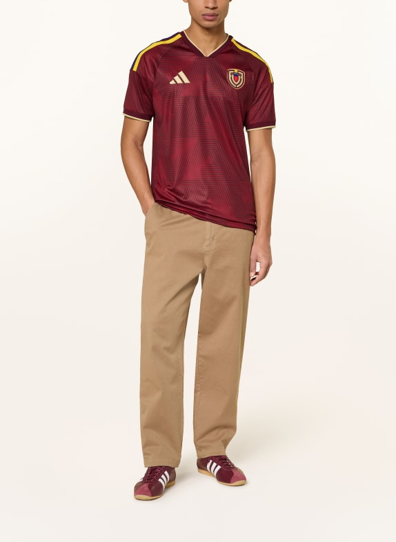 adidas Thuisshirt VENEZUELA 26 voor heren DONKERROOD / GEEL / ZWART