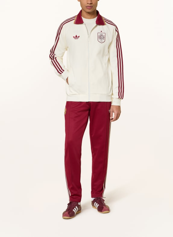 adidas Trainingsjacke SPANIEN AUSWÄRTS ANTHEM WEISS / DUNKELROT