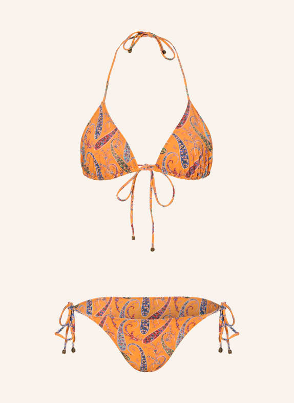 ETRO Triangel-Bikini ORANGE / ROT / GRÜN