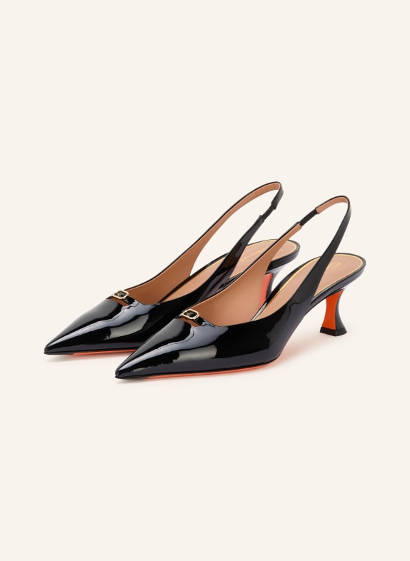 Santoni Slingpumps SABINE SCHWARZ