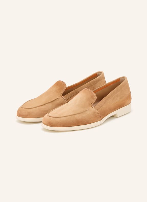 Santoni Kapcie MALIBU CAMELOWY