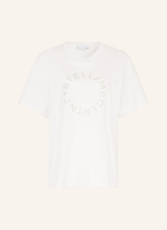 STELLA McCARTNEY T-Shirt mit Nieten WEISS