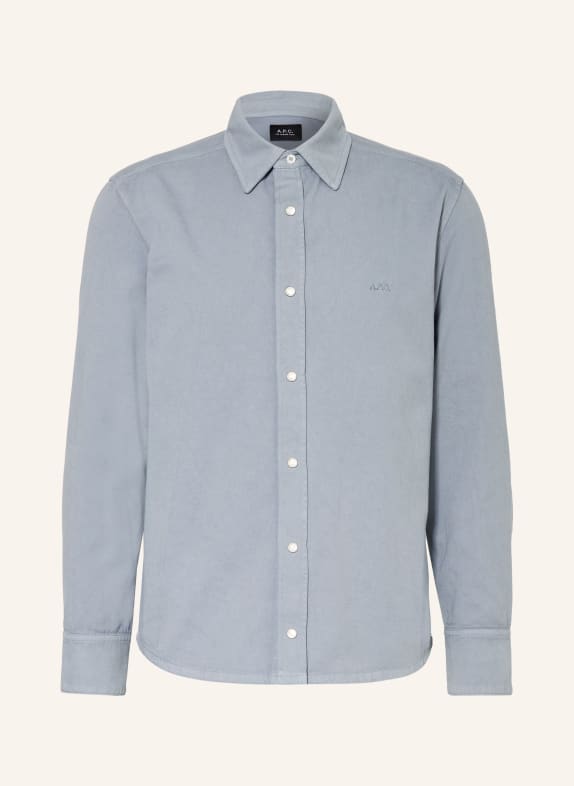 A.P.C. Hemd Comfort Fit BLAUGRAU