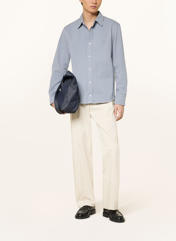 A.P.C. Overhemd Comfort Fit BLAUWGRIJS