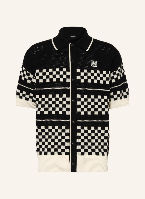 AMIRI Hemd Comfort Fit SCHWARZ / CREME