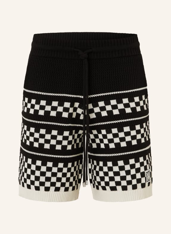 AMIRI knitted shorts BLACK / ECRU