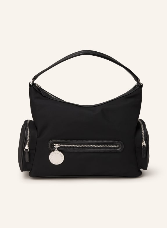 STELLA McCARTNEY Taška přes rameno DARTMOOR ČERNÁ / STŘÍBRNÁ