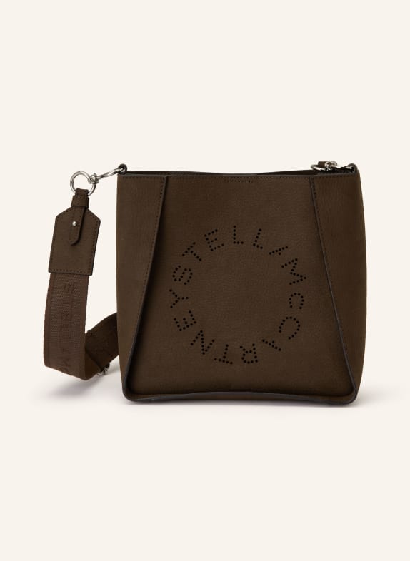 STELLA McCARTNEY Umhängetasche DUNKELBRAUN / SILBER