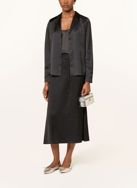 MARC CAIN satijnen rok 900 BLACK