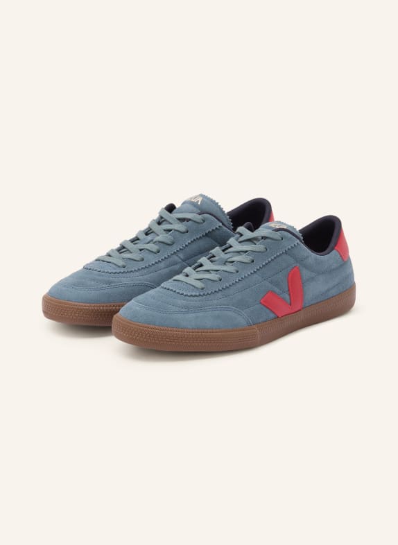VEJA Sneaker PANENKA BLAUGRAU / GOLD / ROT