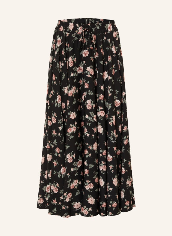 DOLCE & GABBANA Seidenrock SCHWARZ / ROSÉ / GRÜN