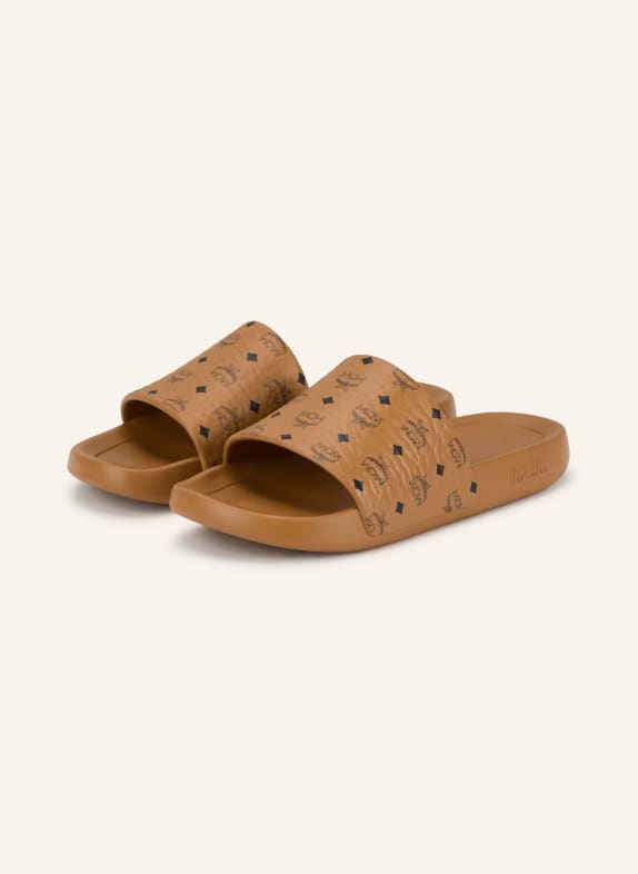 MCM Pantoletten COGNAC