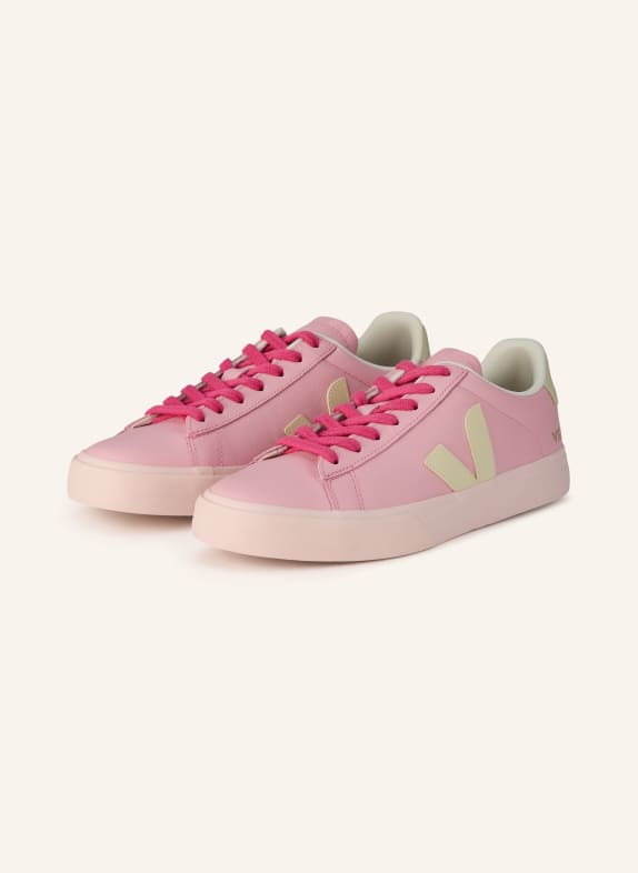 VEJA Sneakers CAMPO MOCNORÓŻOWY / BEŻOWY