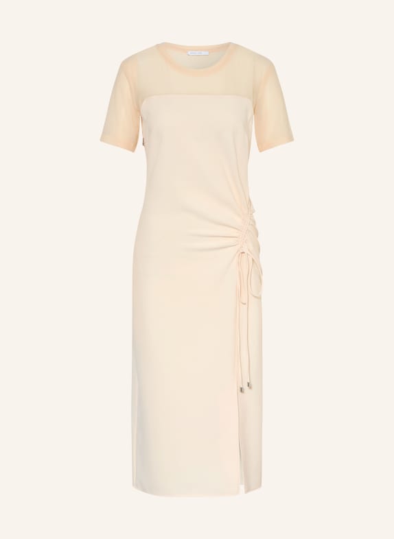 PATRIZIA PEPE Kleid im Materialmix ECRU