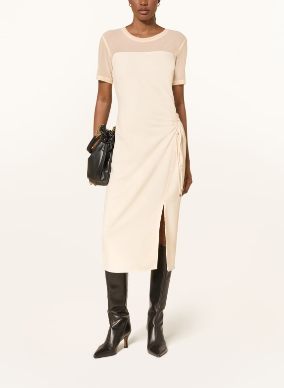 PATRIZIA PEPE Jurk in verschillende materialen ECRU