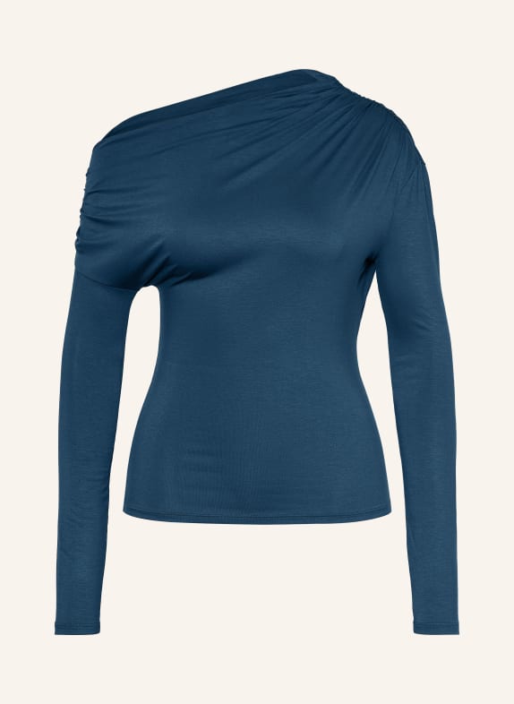PATRIZIA PEPE One-shoulder shirt MAGLIA DARK BLUE