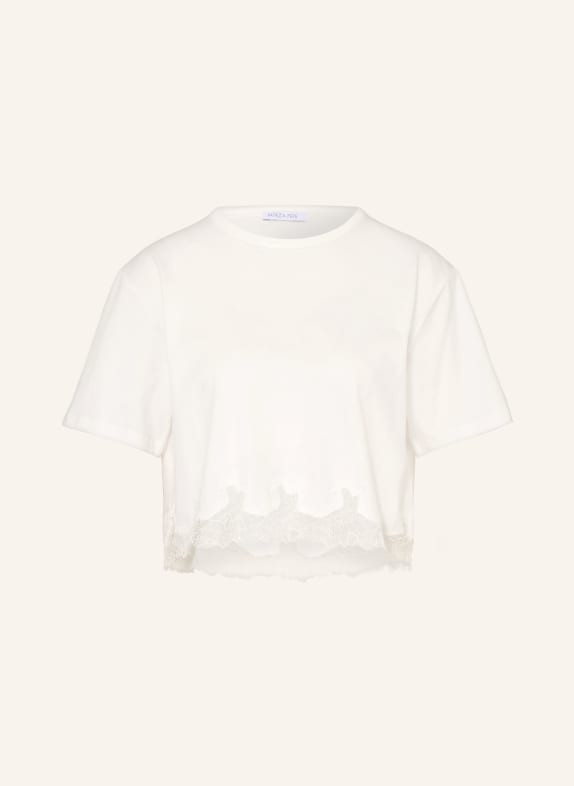 PATRIZIA PEPE T-shirt with lace WHITE