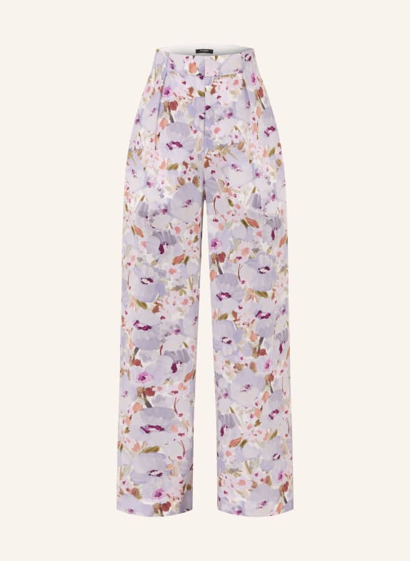 BALMAIN Marlenehose HELLLILA / DUNKELROT / DUNKELGRÜN