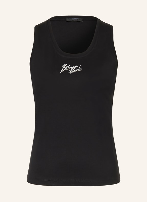 BALMAIN Top SCHWARZ / WEISS