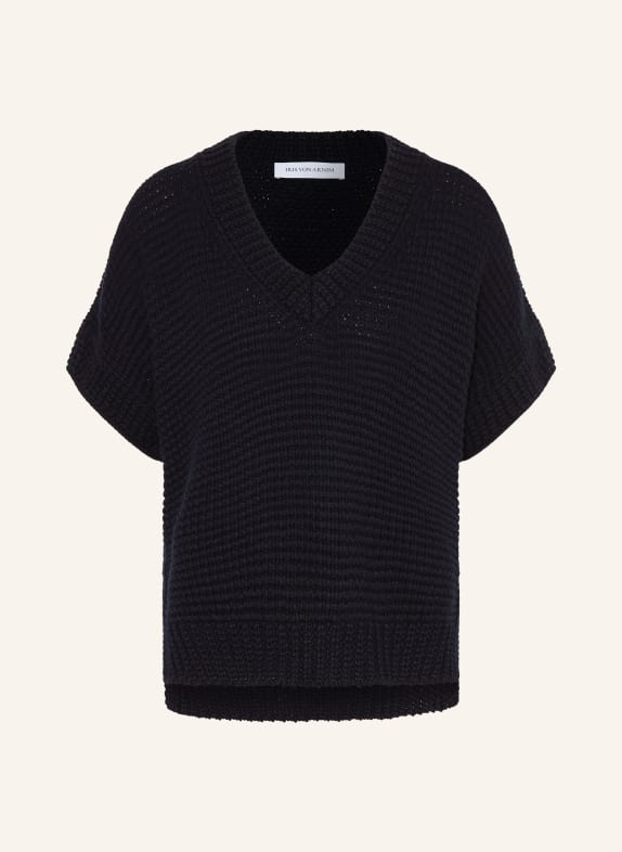 IRIS von ARNIM Pletené tričko MARCELLINE TMAVĚ MODRÁ