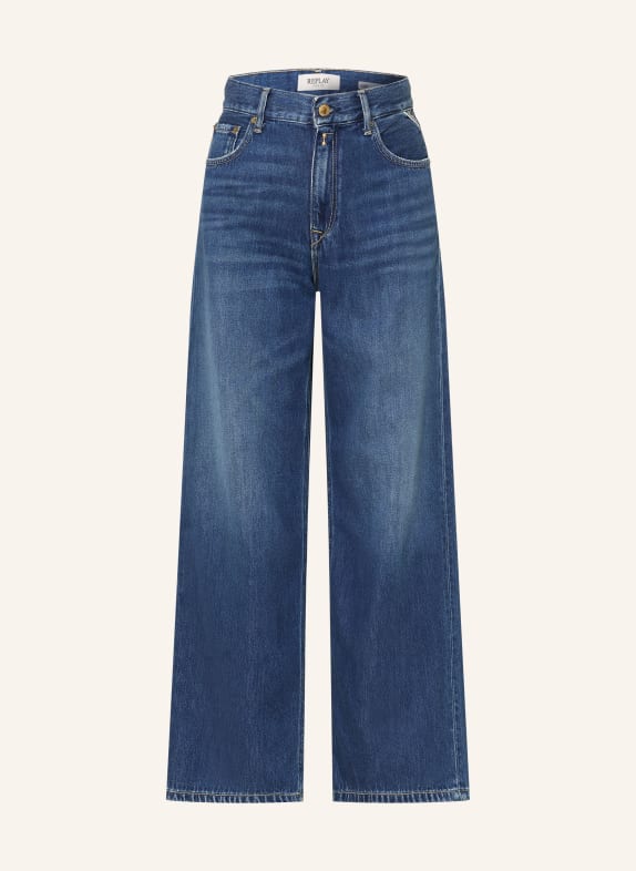 REPLAY Wide Leg Jeans CARY 007 DARK BLUE