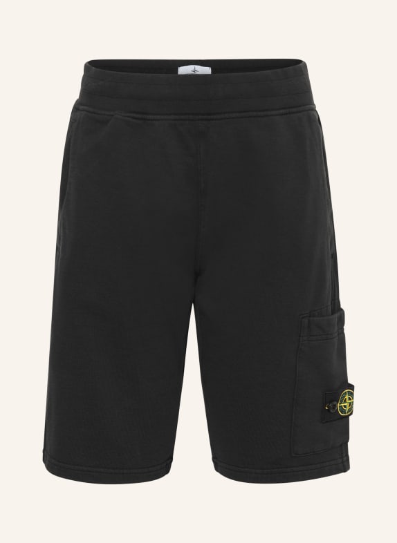STONE ISLAND JUNIOR Sweatshorts SCHWARZ