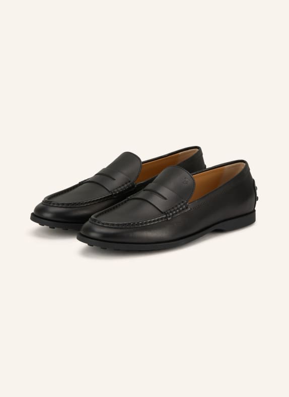 TOD'S Penny-Loafer GOMMA SCHWARZ