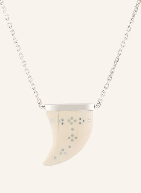 ISABEL MARANT Halskette ELLEN SILBER / ECRU
