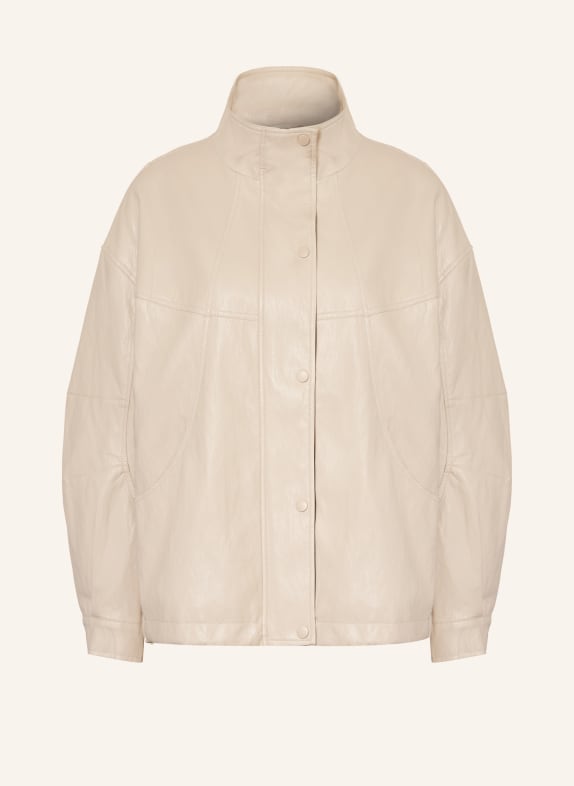 WITHBLACK Jacke ANNI in Lederoptik CREME