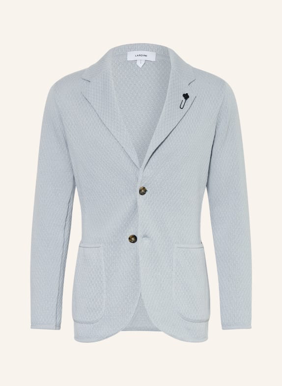 LARDINI Stricksakko Extra Slim Fit BLAUGRAU