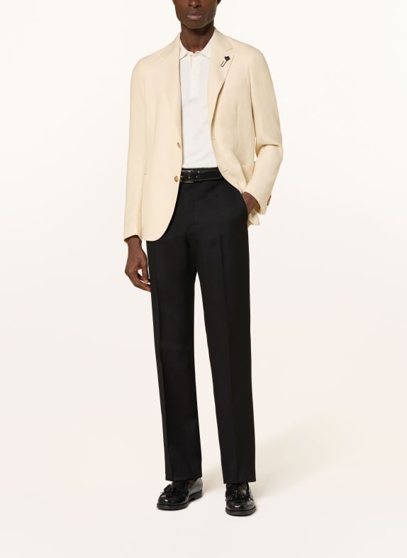 LARDINI Broek Regular Fit ZWART