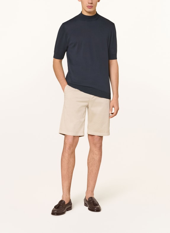 LARDINI gebreid shirt DONKERBLAUW