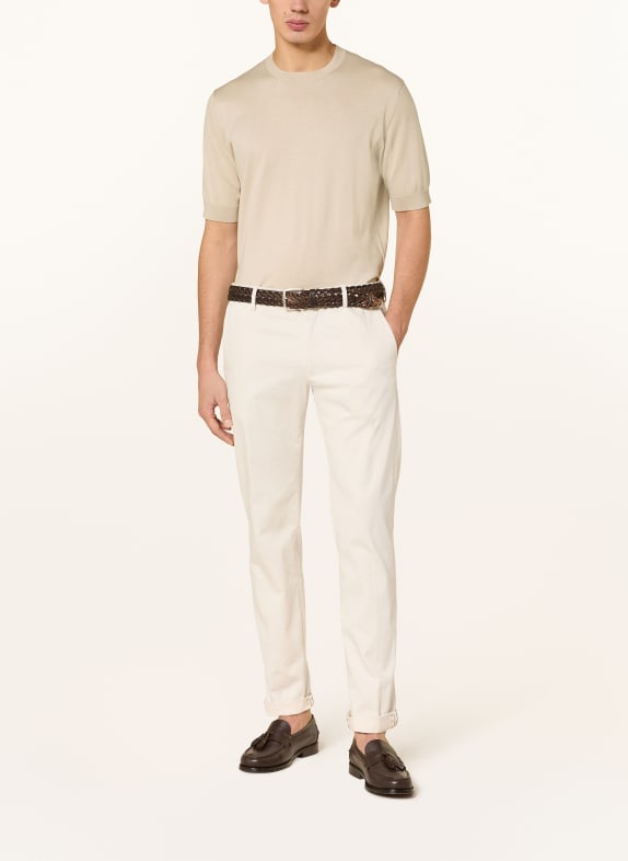 LARDINI gebreid shirt BEIGE