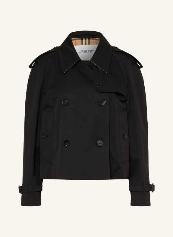 BURBERRY HALTYE trench coat BLACK